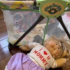 Cabbage Patch Kids and Playpen Lot